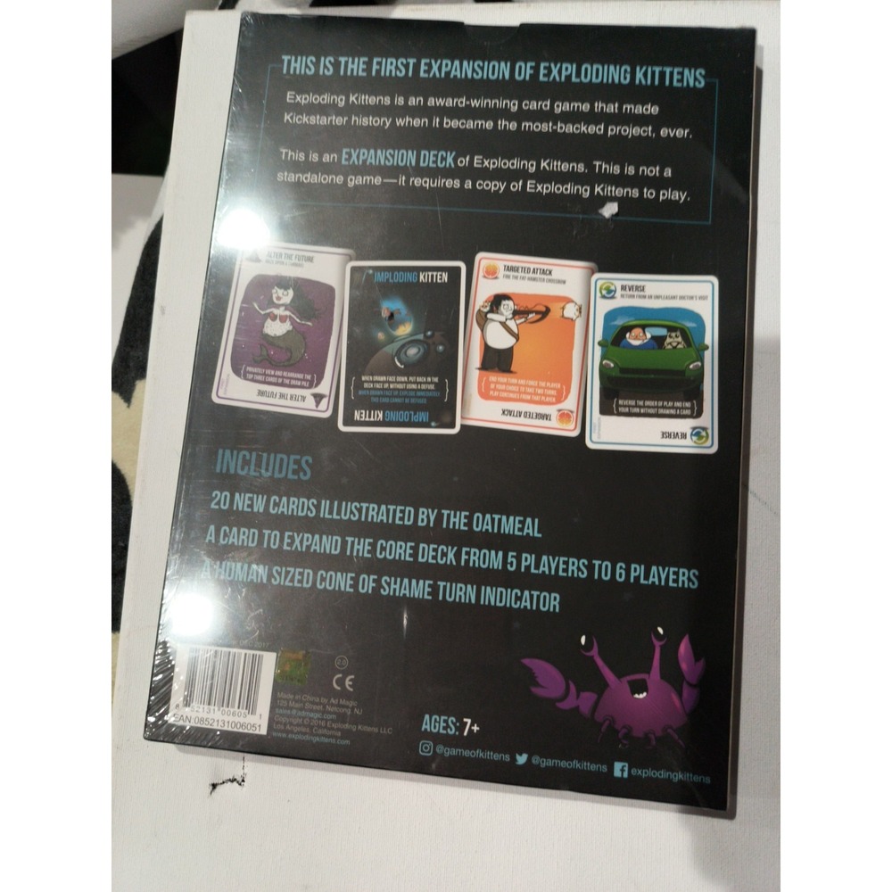 Imploding Kittens - First Expansion Kit Of Exploding Kittens Card Game - Sealed - Picture 4 of 5